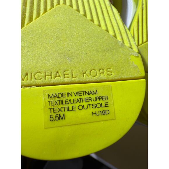 Michael Kors Skyler Extreme Neon Stretch-knit sock Sneaker 43T9SSKFE8D US5.5 - Picture 10 of 11